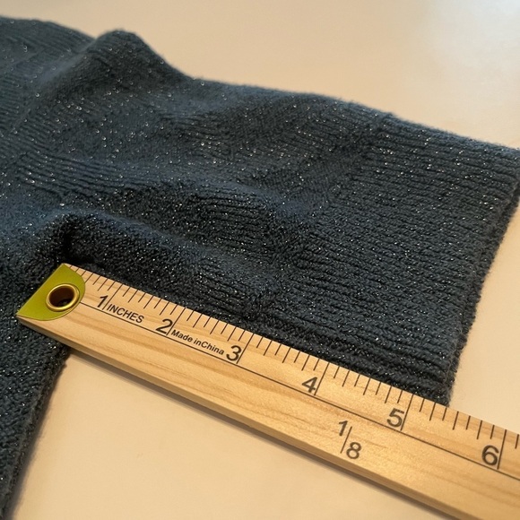 Simply Vera Vera Wang Shimmering Blue Sweater Dress Size M - Picture 7 of 10